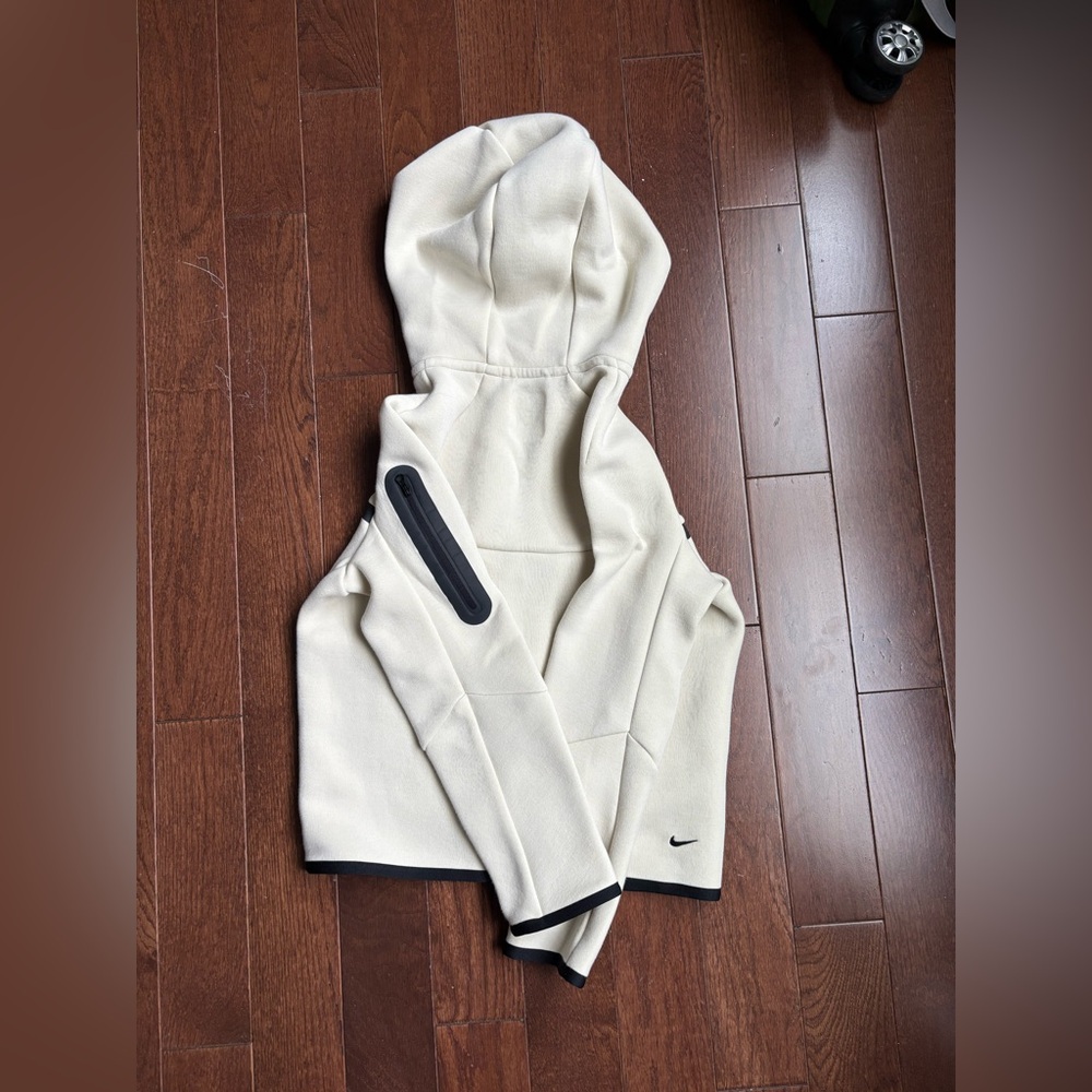 Nike Beige Hoodie with Black Details